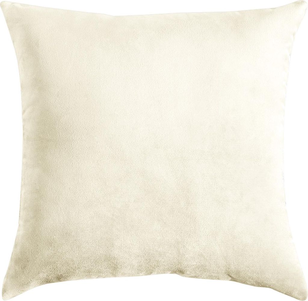 Dekorativer Kissenbezug aus Velours – Beige, eleganter Zierkissenbezug für Sofa und Bett