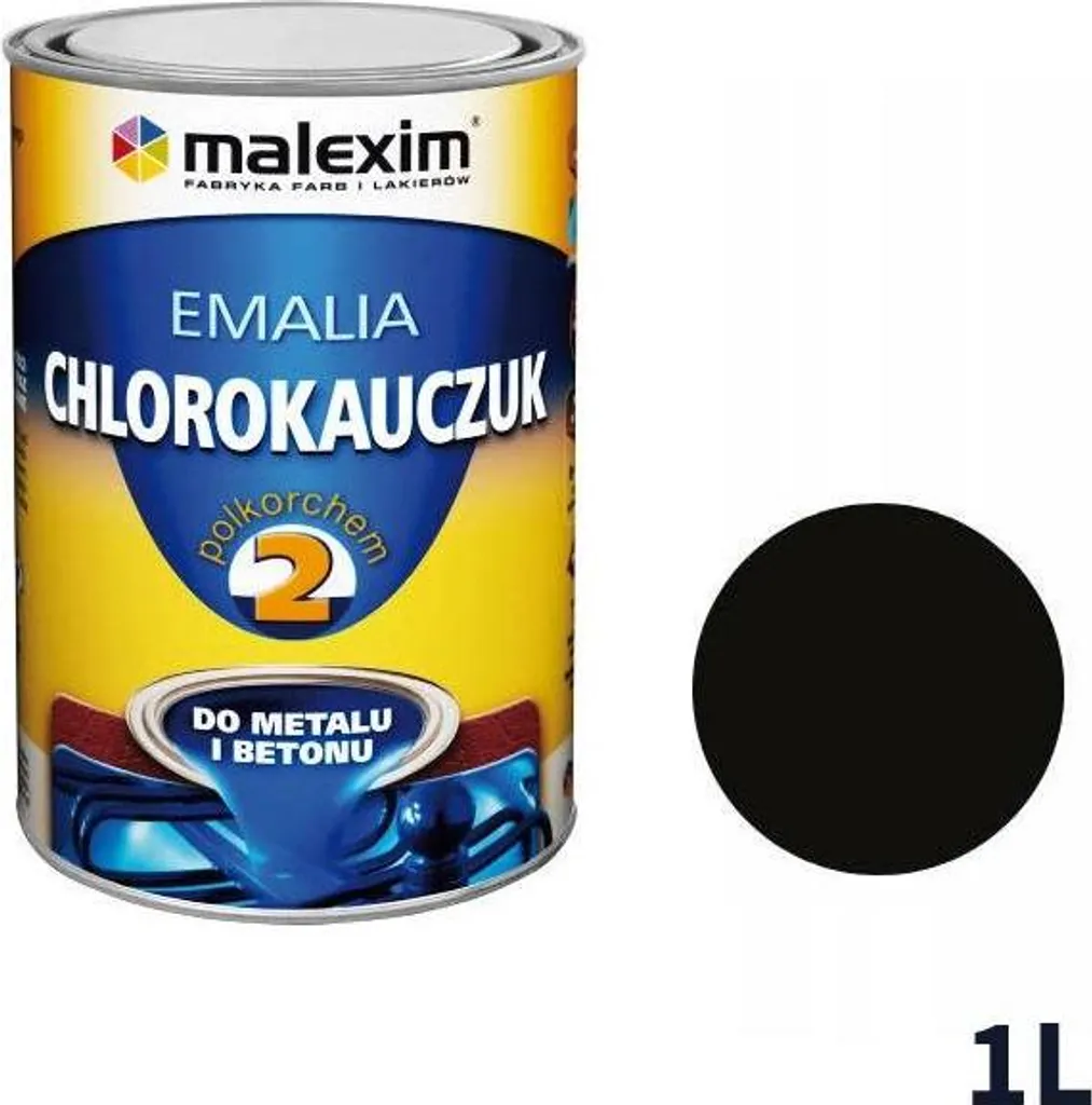 Peinture au caoutchouc chloré Polkorchem 2 Chocolat en pot de 1 litre