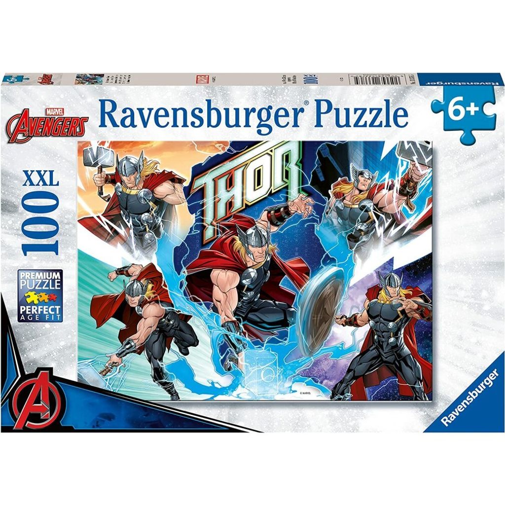 Ravensburger Puzzle Marvel Thor - 100 XXL Teile Kinderpuzzle