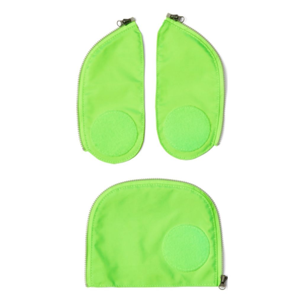 Ergobag Seitentaschen Zip-Set Fluo Grün (Cubo, Cubo Light, Produktbild 