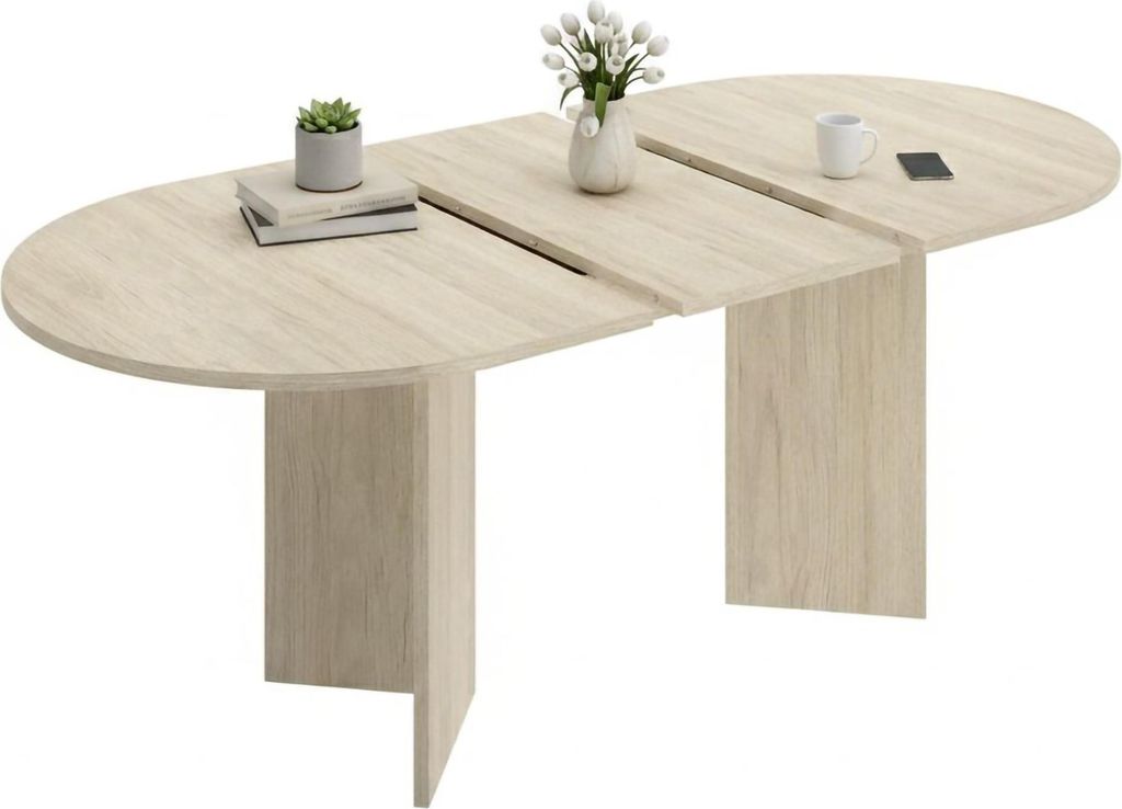 Espanola - Ausziehtisch, 90x140x76h cm Eiche Braun, 6 Produktbild 