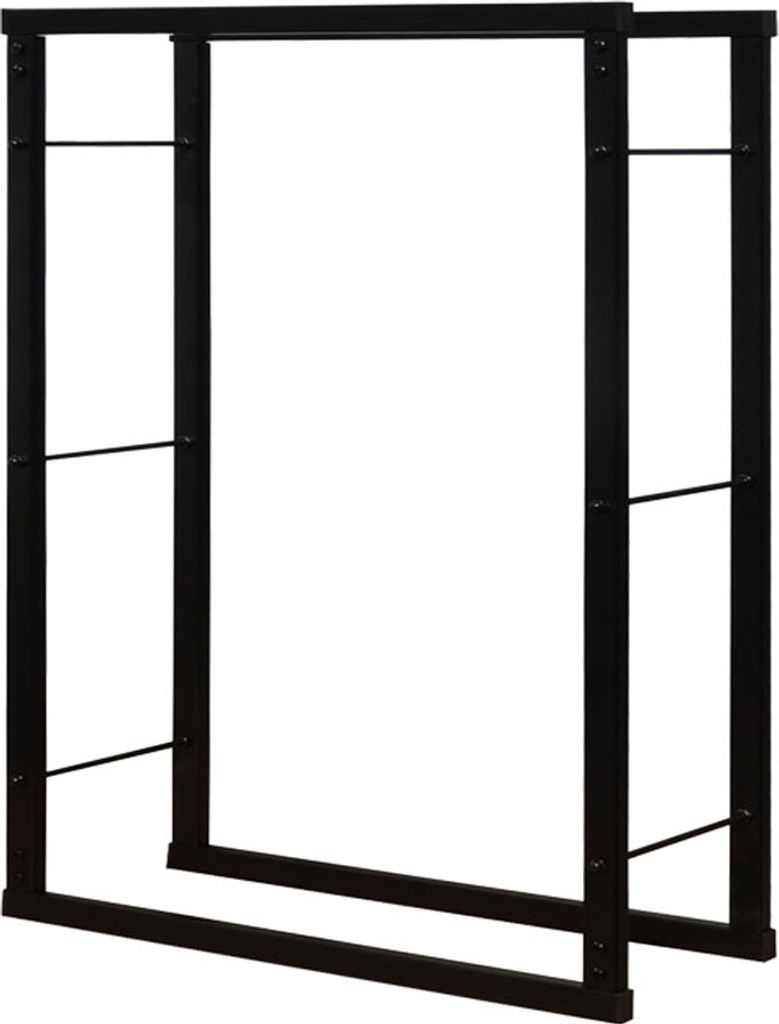 V2Aox Kaminholzständer Metall, Kaminholzregal innen, Holzständer Regal für Aufbewahrung von Kaminholz, Brennholz und Feuerholz