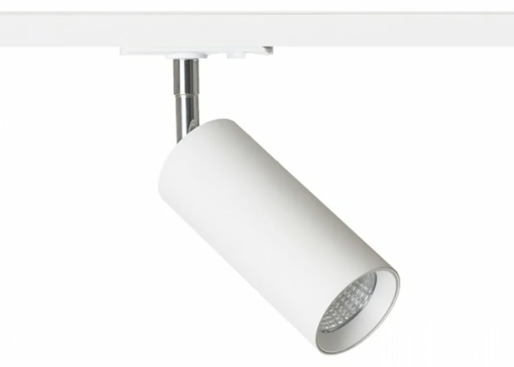 Projecteur LED MAVRO 12W Blanc Chaud 3000K Faisceau 38 Degrés pour Rail