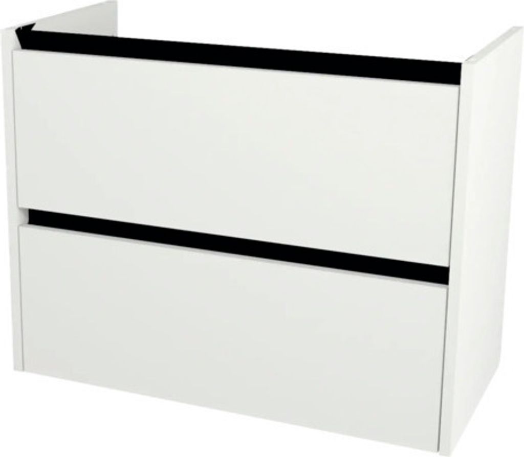 Waschbeckenunterschrank Devo Etna 2.0 81x64x40 cm ohne Waschbecken alpine weiß