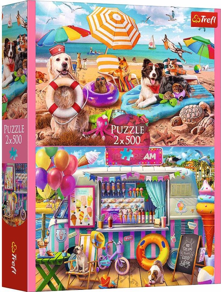 Trefl, Sommer Zeit, 2x500 Teile Puzzle Produktbild 