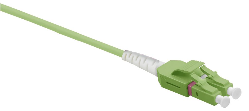 helos LWL Patchkabel OM5 Uniboot 2,0mm LC-LC 50/125μm lindgrьn 15m LSZH