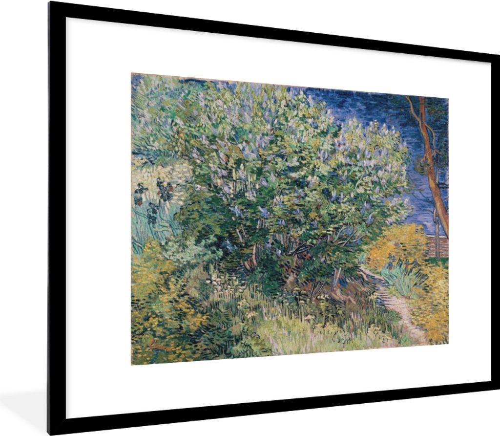 MuchoWow® MuchoWow® Gerahmtes Poster Fliederbusch - Vincent Produktbild 