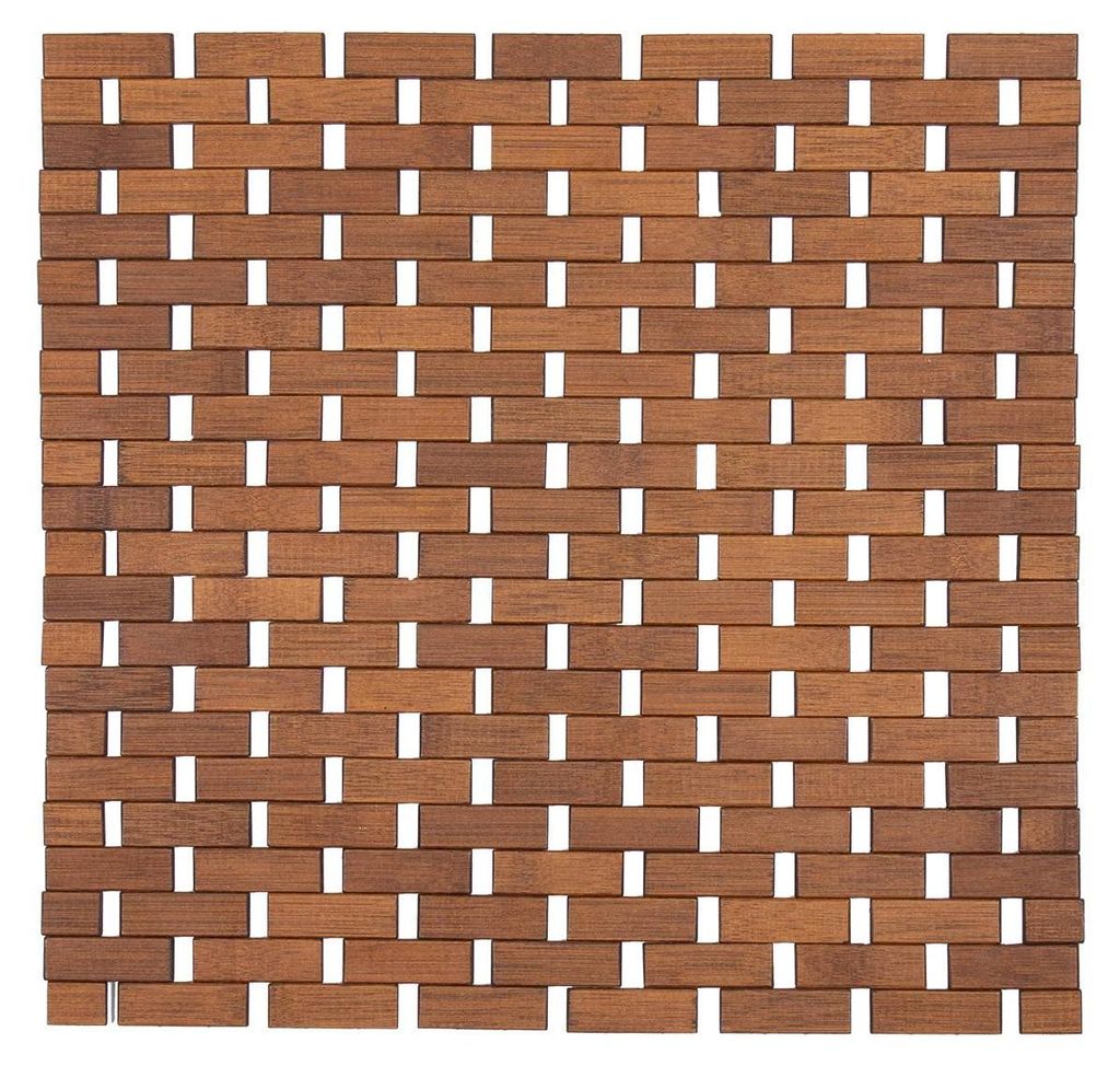 Bambusrost mit rutschhemmung 45x45 cm - braun - Tendance