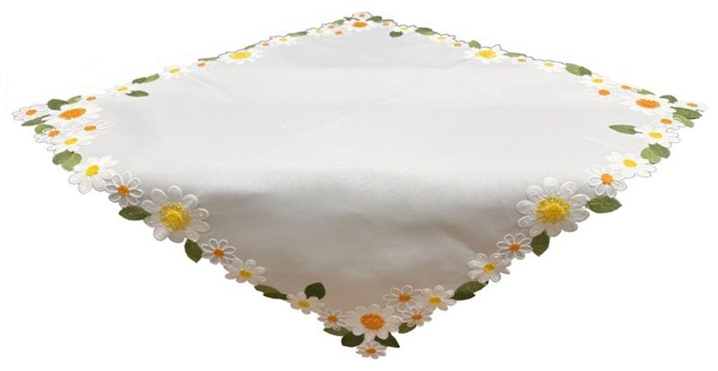 Tischdecke, Serviette, bestickt, Frühling, Blumen 85x85 030 Produktbild 