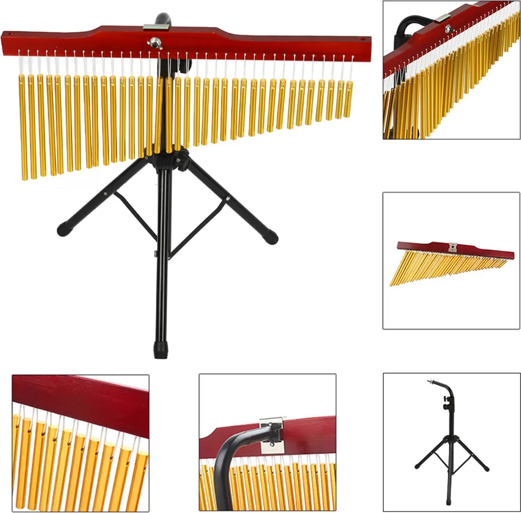 Carillon de Table 36 Barres Instrument de Percussion avec Support Solide