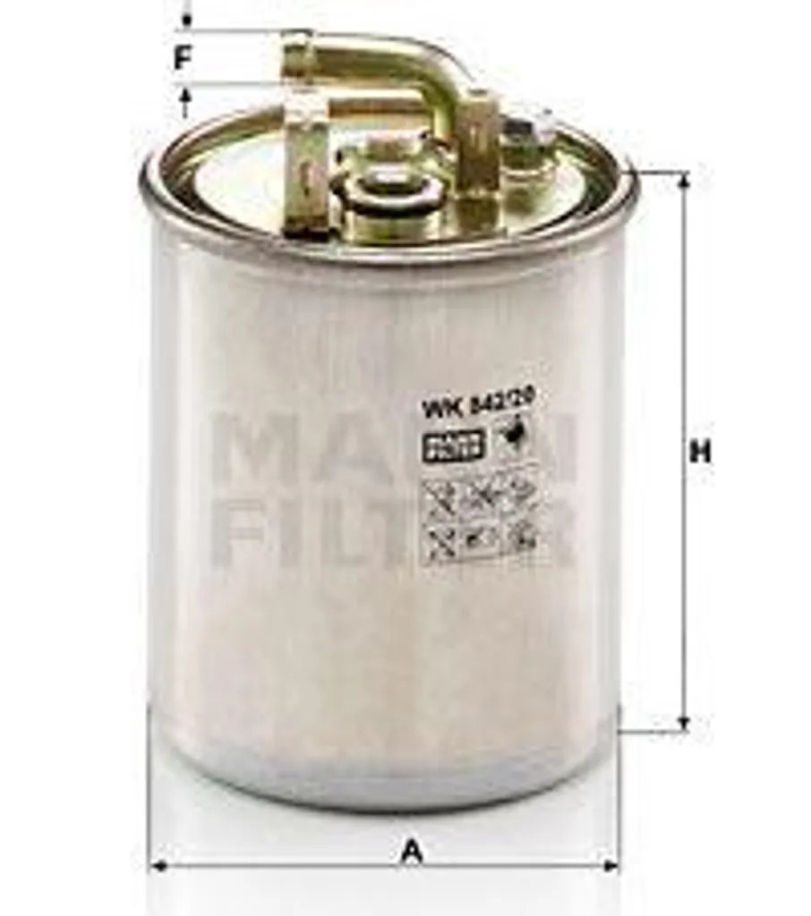 MANN-FILTER WK 842/20 Filtre à carburant diesel pour Sprinter 05170896AB