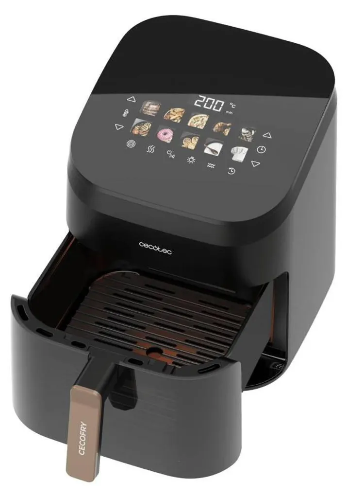 Cecotec Cecofry&Grill Smokin' 6500 Singolo 6,5 L Indipendente 2200 W Friggitrice ad aria calda Nero, Marrone