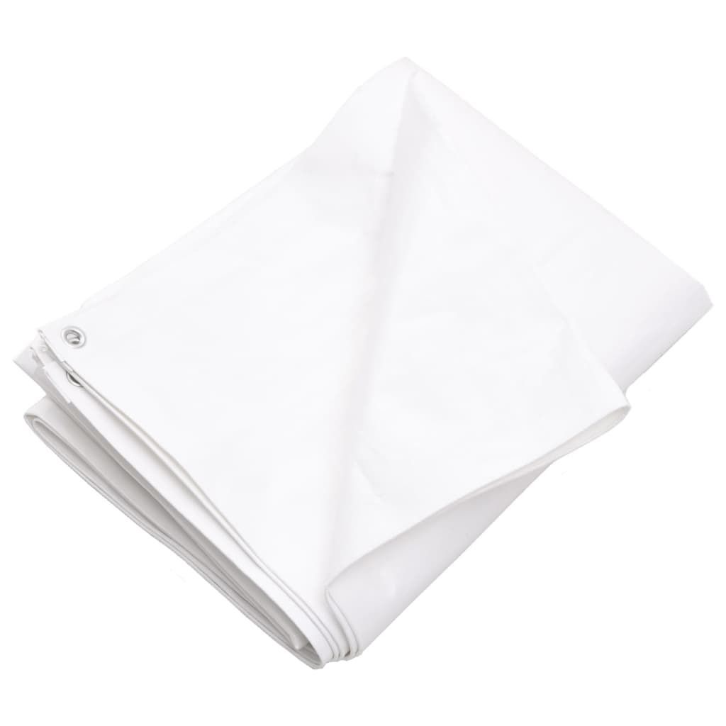 vidaXL Bâche de protection 260 g/m² 4x8 m blanc HDPE Image du produit 