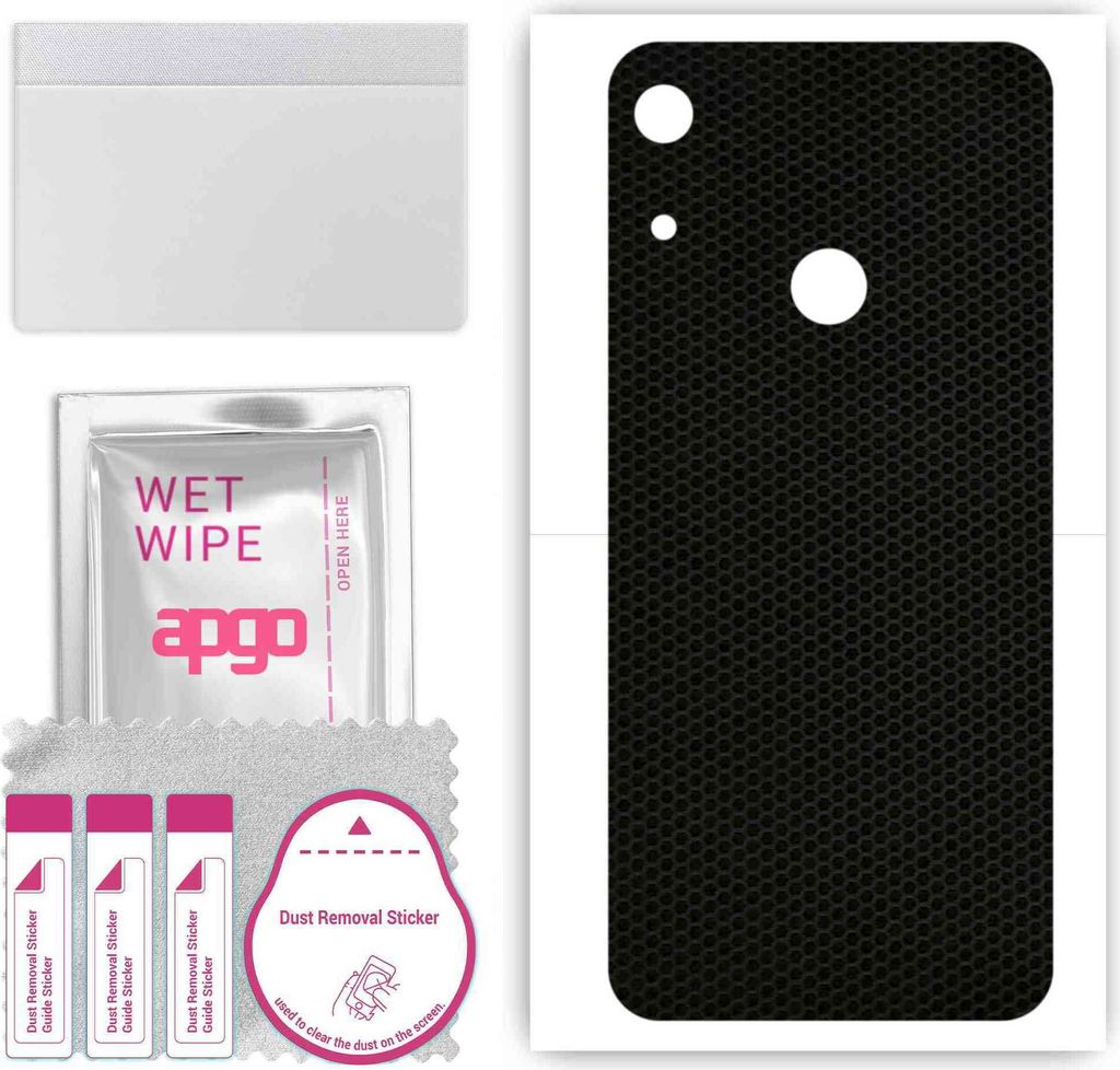 apgo Rückseite Schutzfolie, Skin, kompatibel mit Huawei Y6s (2019), Hinten Displayschutzfolie aus Vinylfolie, kratzfest, einfache Montage - Matrix