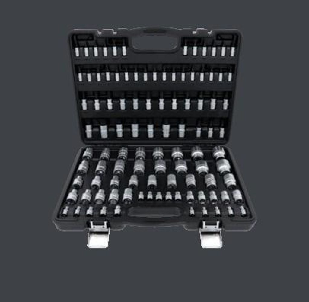 KS TOOLS Steckschlüsselsatz Knarenkasten 911.7101 Chrom-Vanadium-Stahl 17,0mm 8000g