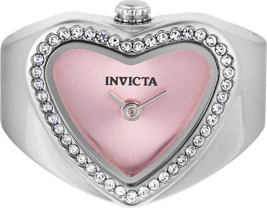 Invicta Mini 49571 Damen uhr - Wasserdicht - Analog - Quarzuhrwerk - Edelstahl mit rosa zifferblat - 18mm
