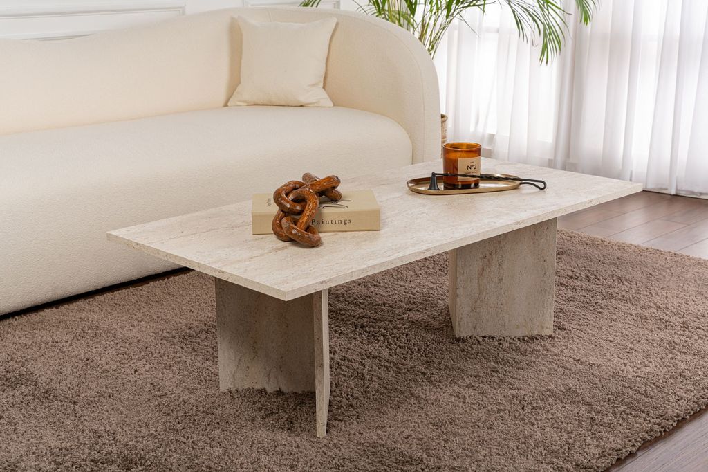 Skye Decor, Sabin - Travertino, Couchtisch, Travertino, 100 Immagine del prodotto 