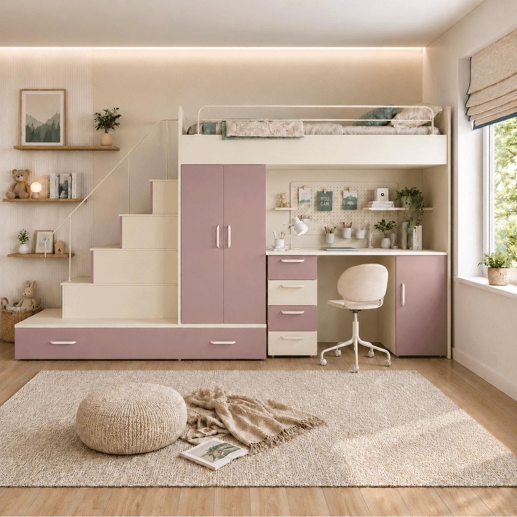 Kaschmir Kinderset RAJ 5 MAT, Kaschmir / Antikrosa