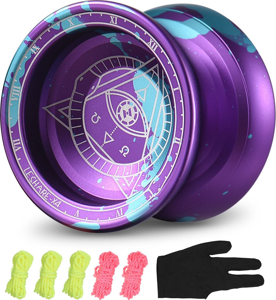 YOYO-Ball (die Farbe des Lieferseils ist zufaellig) lila blau