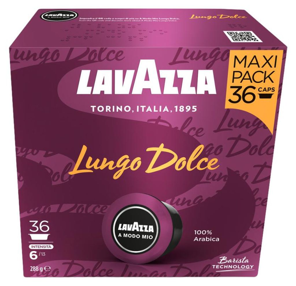 Kávové kapsle Lavazza A Modo Mio Lungo Dolce, určené pro Obrázek produktu 