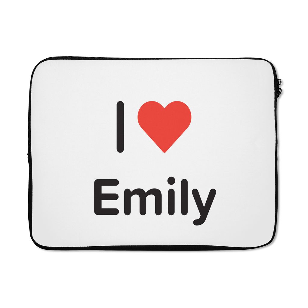 MuchoWow® Laptop Hülle 15 Zoll Ich liebe - Emily - Mädchen Produktbild 