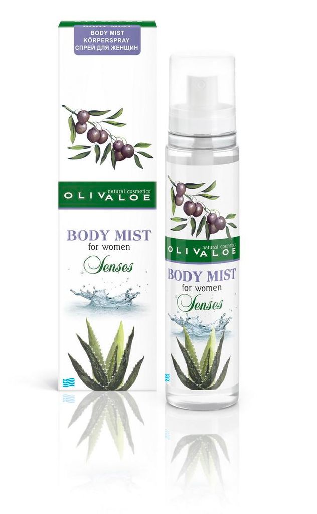 OLIVALOE 00115 - BODY MIST - Körperspray 'Sense' für Frauen 130ml, Naturkosmetik
