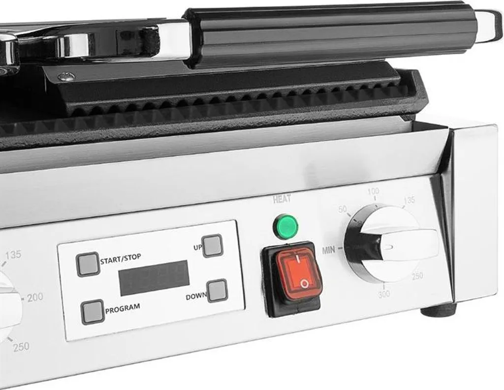 Buffalo Double Contact Grill Plaques Côtelées L519 Performance Pro
