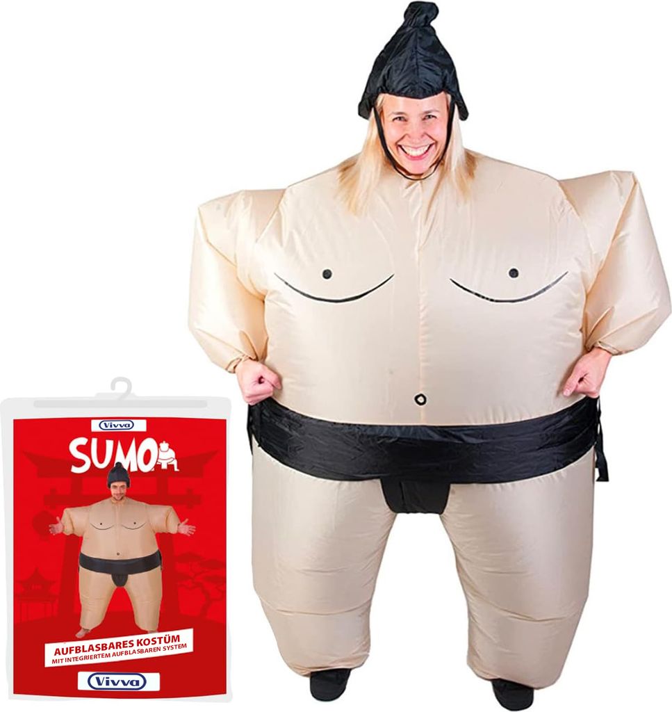 Nafukovací kostým "Sumo" pro dospělé na maškarní večírky s Obrázek produktu