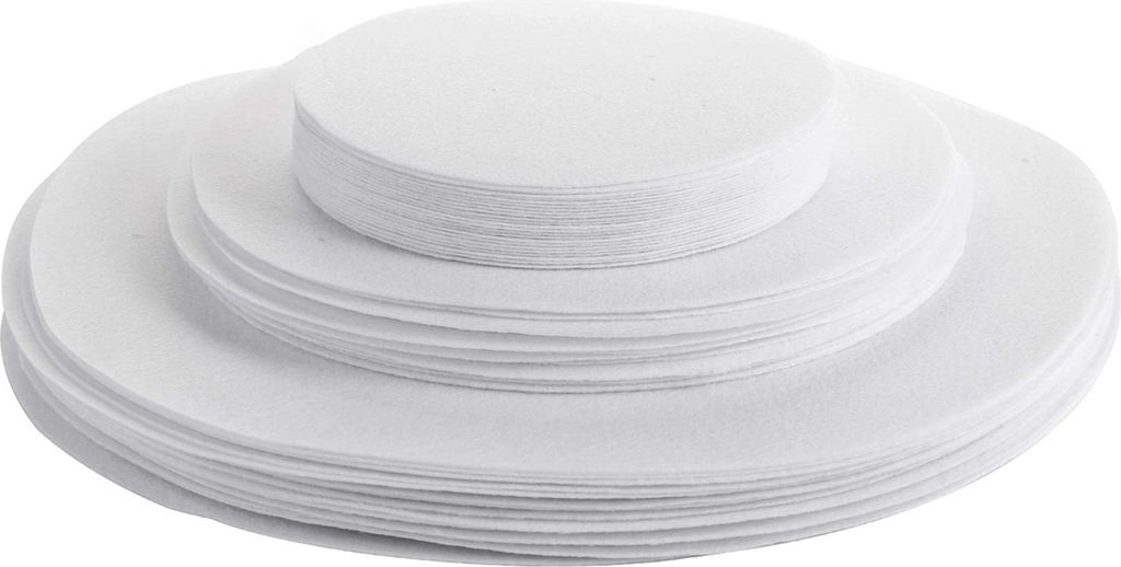 60-teiliges Set Filztellerteiler, 3 Größen, dick, rund, stapelbar, Kochgeschirr, Pfannen, Porzellan, Geschirrtrenner, Pads, Matten, Schutz, Küch...