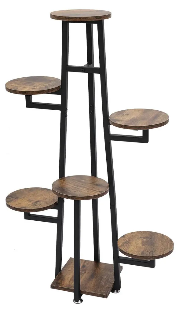 Support plantes intérieur pour plusieurs pots - Étagère métal 7 étages