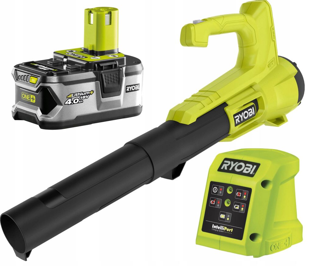 RYOBI Akku-Laubgebläse RY18BLA-0 Laubbläser, Gartengebläse mit leichtem Design, 18V