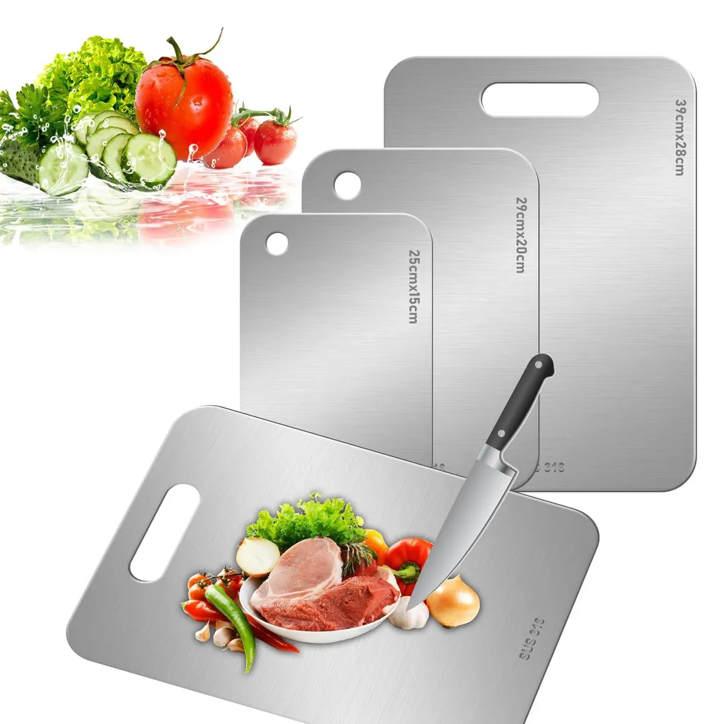 Planche à découper réversible et hygiénique en acier S316 durable SML