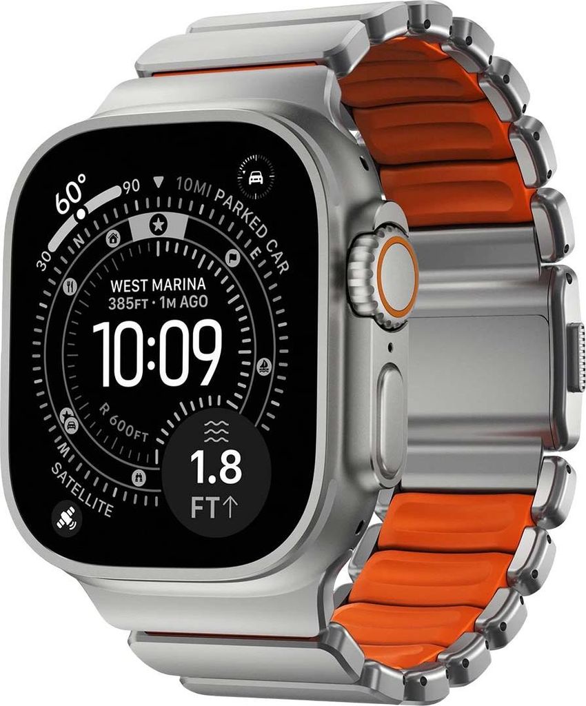 Bracelet Nomad Stratos Apple Watch 49mm Argenté/Ultra Image du produit 