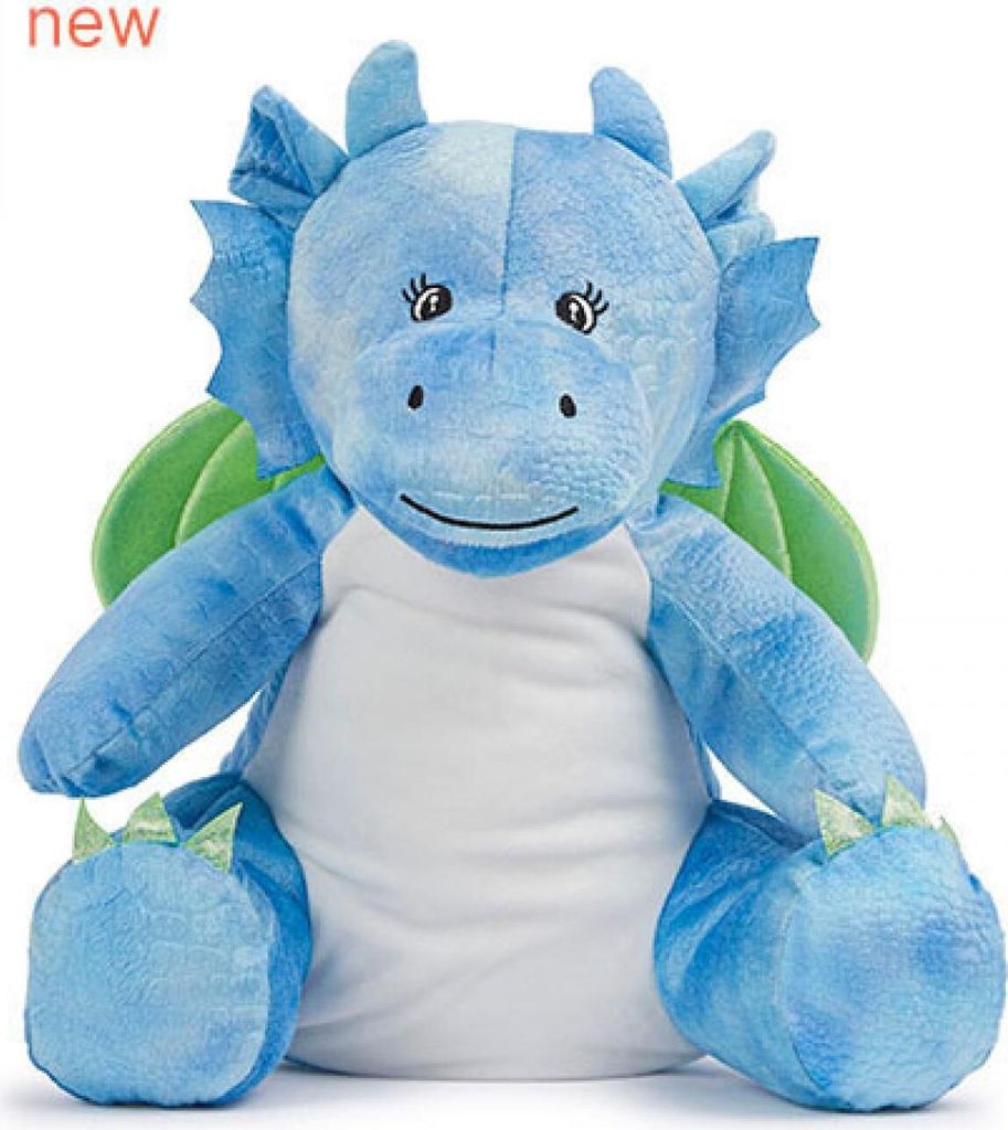 Mumbles MM579 | Zippie Blue Dragon One Size (39 cm) - Farbe: Blue - Größe: One Size (L)