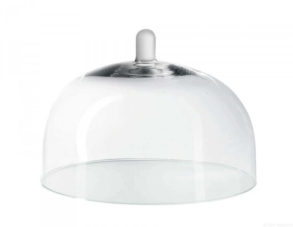 ASA Selection Grande Glasglocke, mit mattem Griff, Glashaube, Glas, Transparent, 20 cm, 5317009