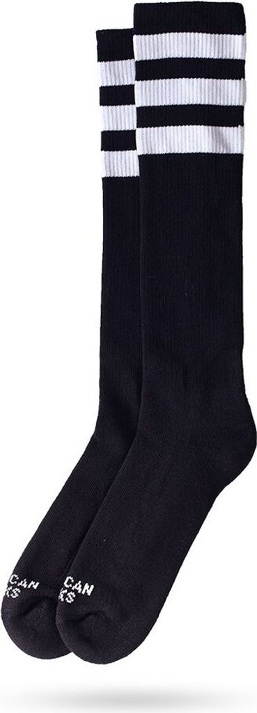American Socks Back Lange Socken Schwarz EU 36-46 Mann Schwarz EU 36-46
