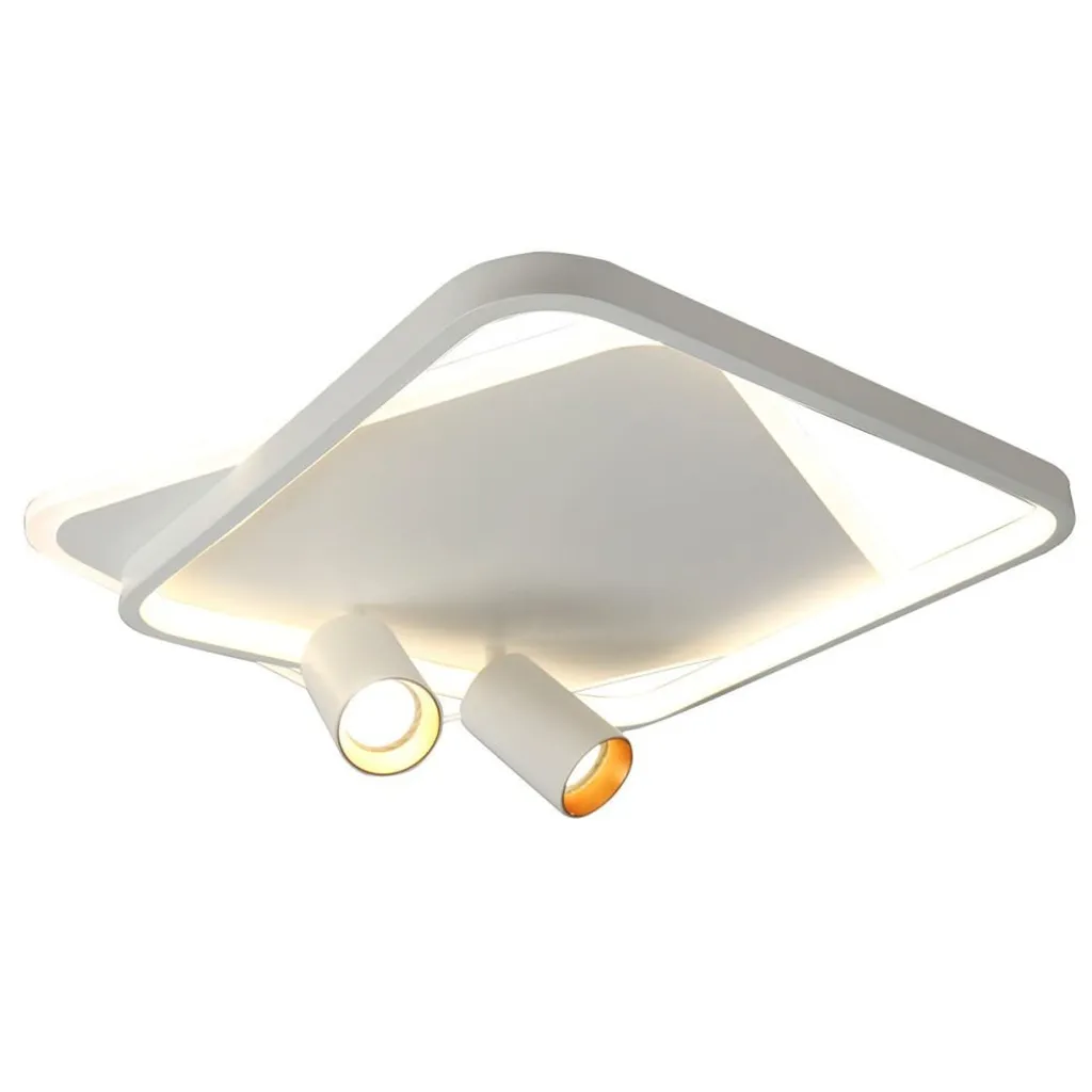 Plafonnier LED 36W à Couleur Variable et Double Projecteur GU10 Orientable