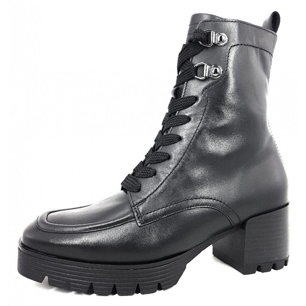 Gabor Comfort Damen Schnürstiefel in Schwarz, Größe 4.5
