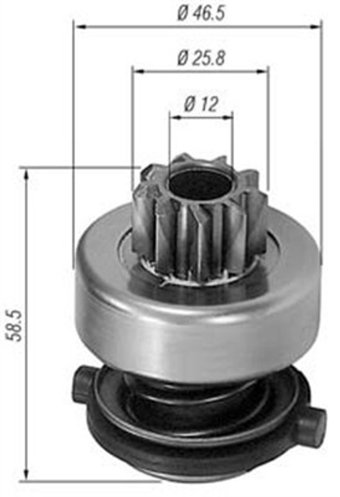 MAGNETI MARELLI 940113020138 Anlasser-Ritzel 0000009941314 02A911023 AMB0138 für VW Polo Schrägheck (86C, 80) LT 28-35 I Kastenwagen (281-363) PA...