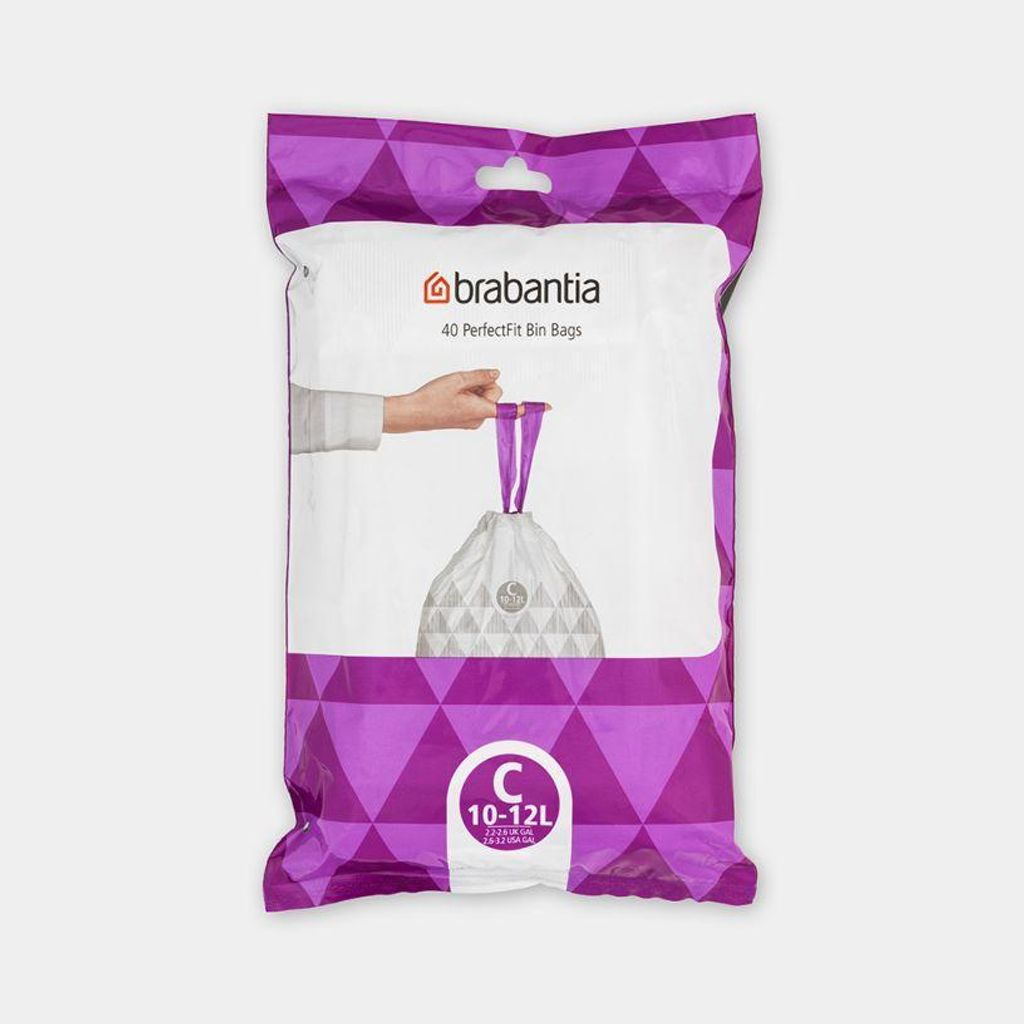 Brabantia - Worki na śmieci rozmiar C (10-12L) 40szt Zdjęcie produktu 