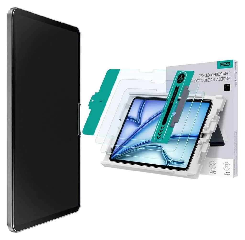 2x ESR Pellicola Vetro iPad Air 11" 2024-2025 - Trasparenza Cristallina - 9