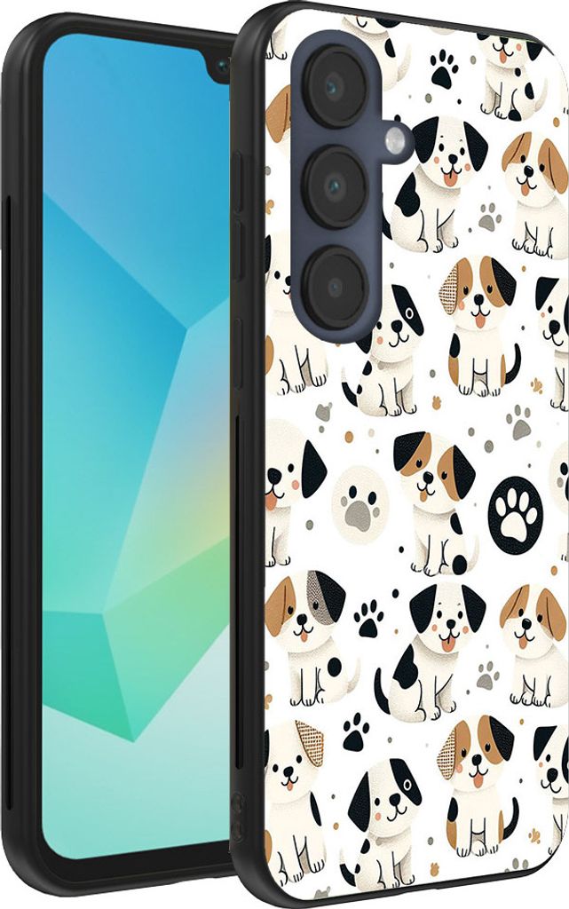Smartphonica Handyhülle Passend für Samsung Galaxy A16 mit Hundedruck - TPU Rückseite Fall Hund Design