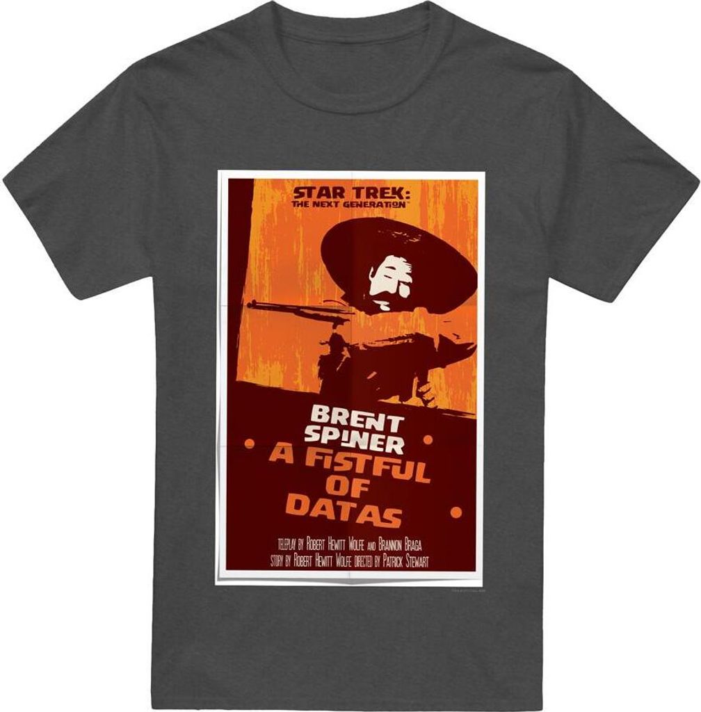 Star Trek - "The Next Generation Season 6 Episode 8" T-Shirt für Herren/Damen Uni TV17912 (S) (Holzkohle)
