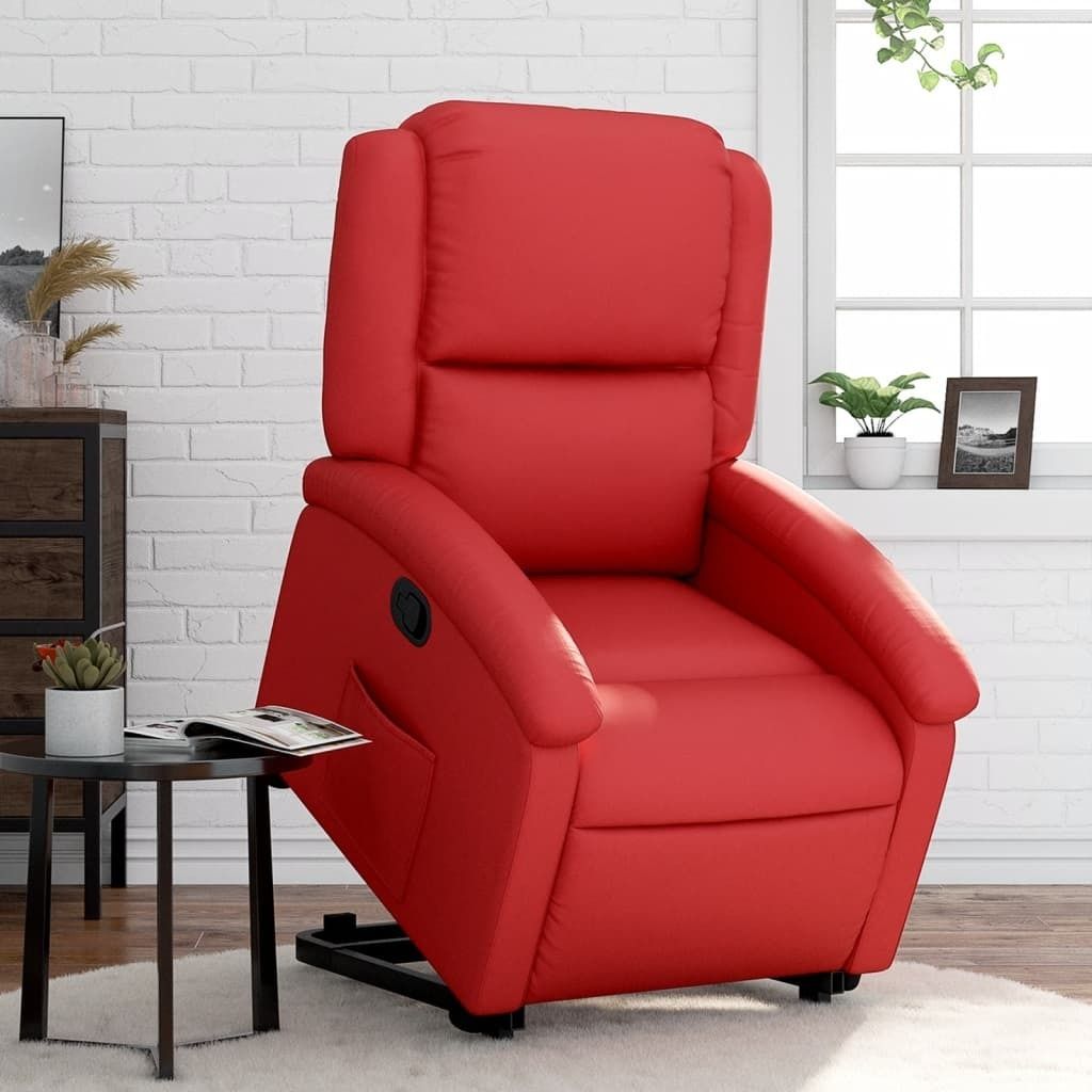 Cloris DesignMöbel Relaxsessel mit Aufstehhilfe Rot Produktbild 