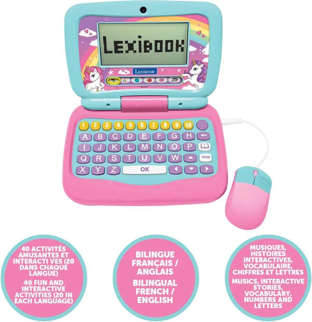 Ordinateur éducatif licorne bilingue pour limiter le temps d'écran - 2