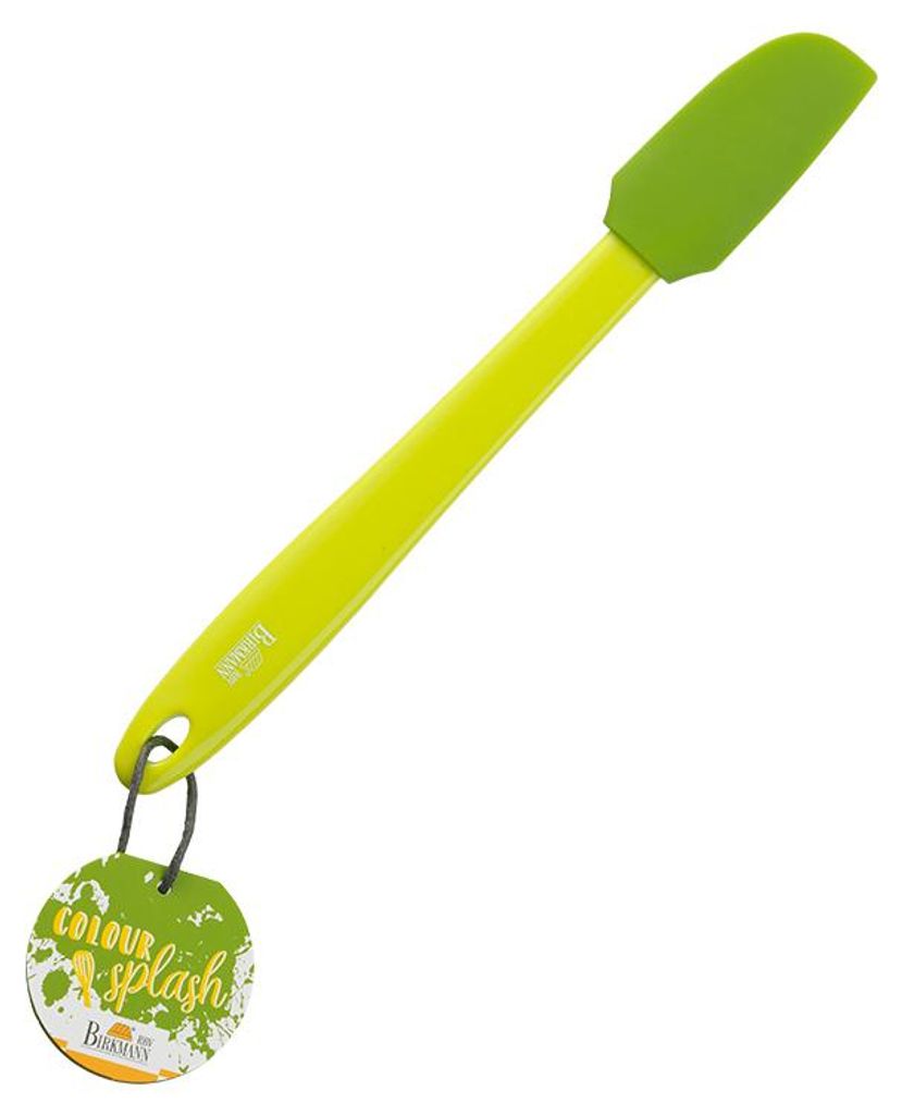 BIRKMANN Mini-Teigschaber, Grün, L 27 x B 3,5 cm, BPA-freies Silikon, Hitzebeständig und Spülmaschine