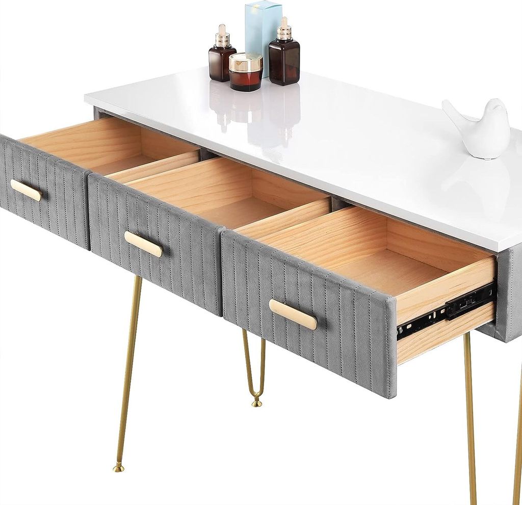 WOLTU Schminktisch mit Hocker&Schubladen Tischplatte Produktbild 7