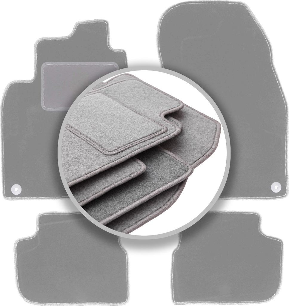 Tappetini grigi per: Saab 9-3 II Cabrio (2002-2014) Immagine del prodotto 