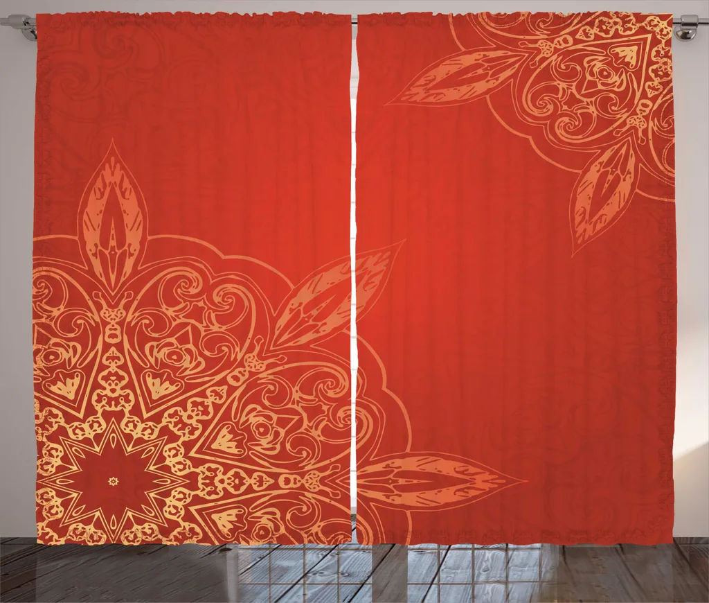 ABAKUHAUS Mandala Tenda Design Radioso 280x245 cm - Emozione Gialla