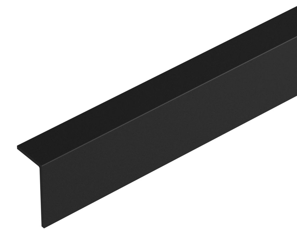Kątownik PVC 30x10x1,1mm Cezar Czarny RAL9005 Mat 1m Zdjęcie produktu 